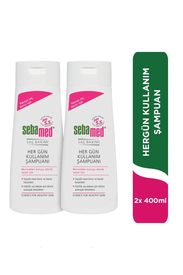 Sebamed Şampuan Hergün 400 ml X 2 - Resim 3