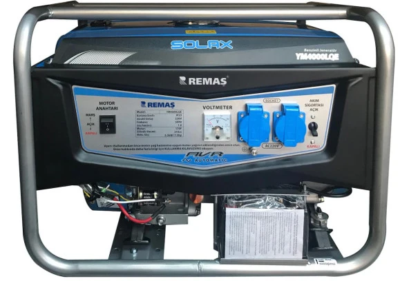Solax YM 4000 LQE Otomatik 4 kVA Monofaze Benzinli Jeneratör ürün görseli 1