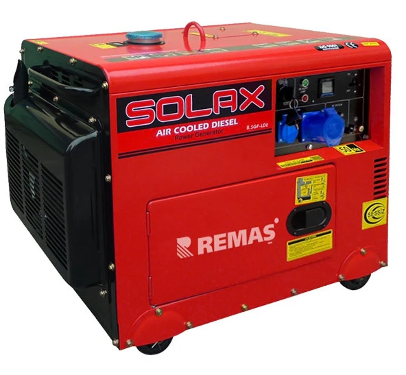 Solax 8.5GF-LDE Otomatik Monofaze 8 kVA Kabinli Dizel Jeneratör ürün görseli 1