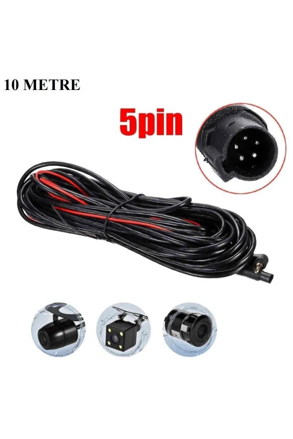 SADECE MB-500 MODELİ İÇİN Araç Kamera Kablosu 10m. 5 Pin 2,5 Mm 4 Boğum Araç Kamera Kablosu 10m. ürün görseli 1