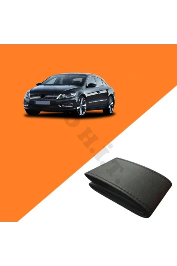 OTO H.İ.T.  VOLKSWAGEN CC UYUMLU DERİ DİREKSİYON KILIFI KALİTELİ DİKMELİ SİYAH ürün görseli 1