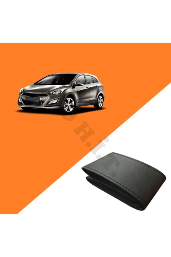 OTO H.İ.T.  HYUNDAİ İ30 13 ÜZERİ UYUMLU DERİ DİREKSİYON KILIFI KALİTELİ DİKMELİ SİYAH ürün görseli 1