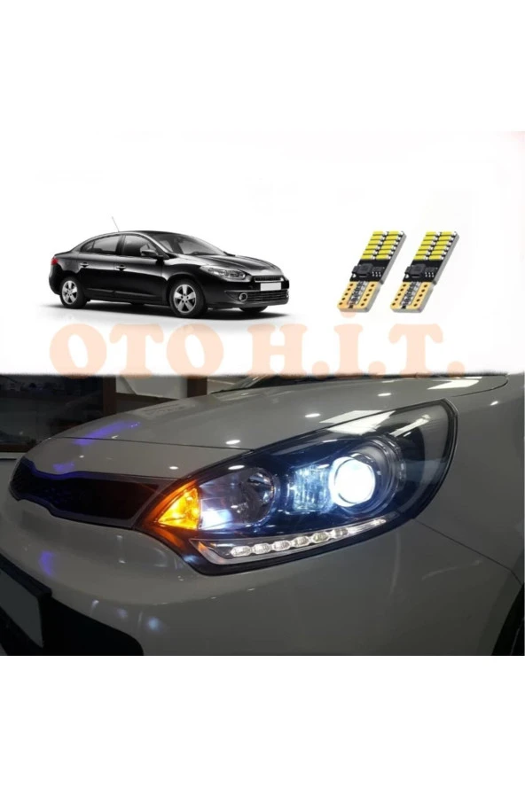 OTO H.İ.T.  Renault Fluence 08-12 Uyumlu Park Ampulü Beyaz Led Aydınlatma Ampulü Canbus'li ürün görseli 1
