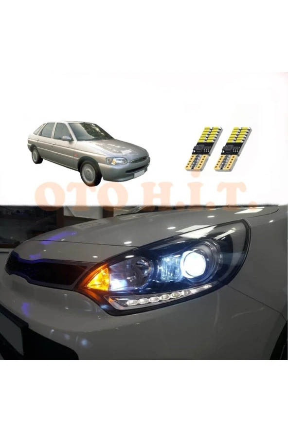 OTO H.İ.T.  Ford Escort Uyumlu Park Ampulü Beyaz Led Aydınlatma Ampulü Canbus'li ürün görseli 1