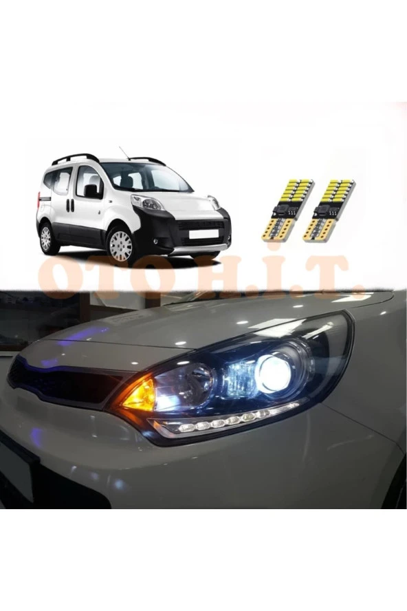 OTO H.İ.T.  Citroen Nemo Uyumlu Park Ampulü Beyaz Led Aydınlatma Ampulü Canbus'li ürün görseli 1