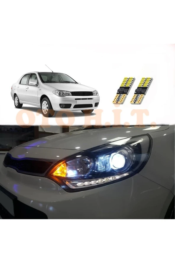 OTO H.İ.T.  Fiat Albea Yeni Uyumlu Park Ampulü Beyaz Led Aydınlatma Ampulü Canbus'li ürün görseli 1