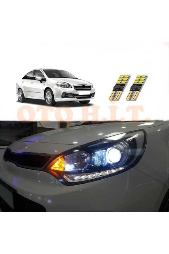 OTO H.İ.T.  Fiat Linea Makyajlı Uyumlu Park Ampulü Beyaz Led Aydınlatma Ampulü Canbus'li ürün görseli 1
