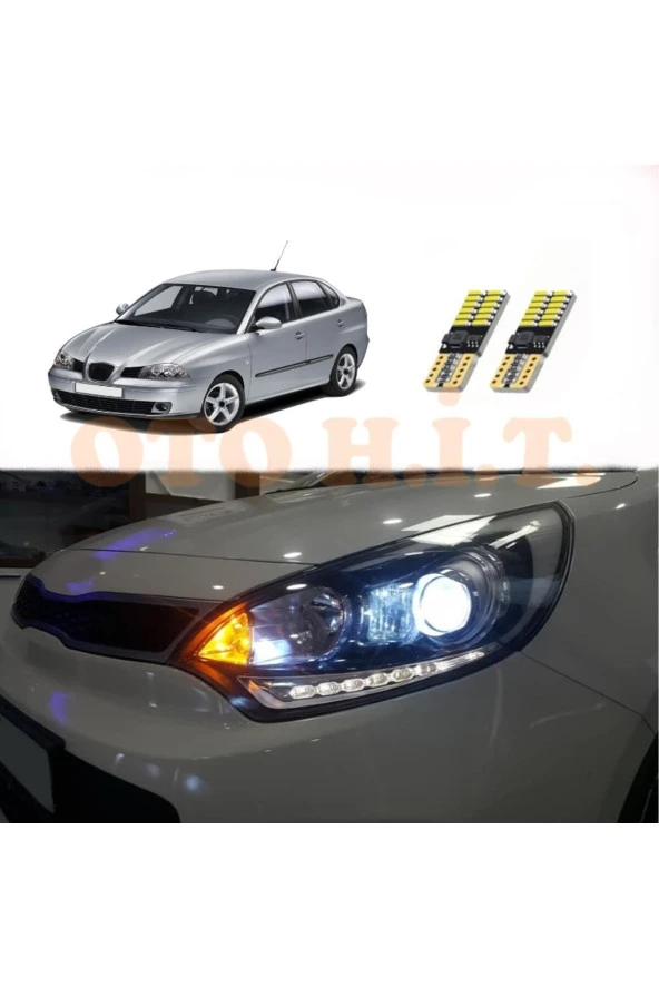 OTO H.İ.T.  Seat Cordoba 02-08 Uyumlu Park Ampulü Beyaz Led Aydınlatma Ampulü Canbus'li ürün görseli 1