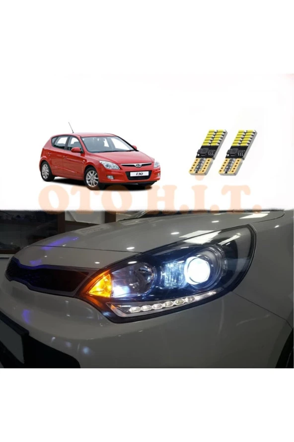 OTO H.İ.T.  Hyundai I30 08-12 Uyumlu Park Ampulü Beyaz Led Aydınlatma Ampulü Canbus'li ürün görseli 1
