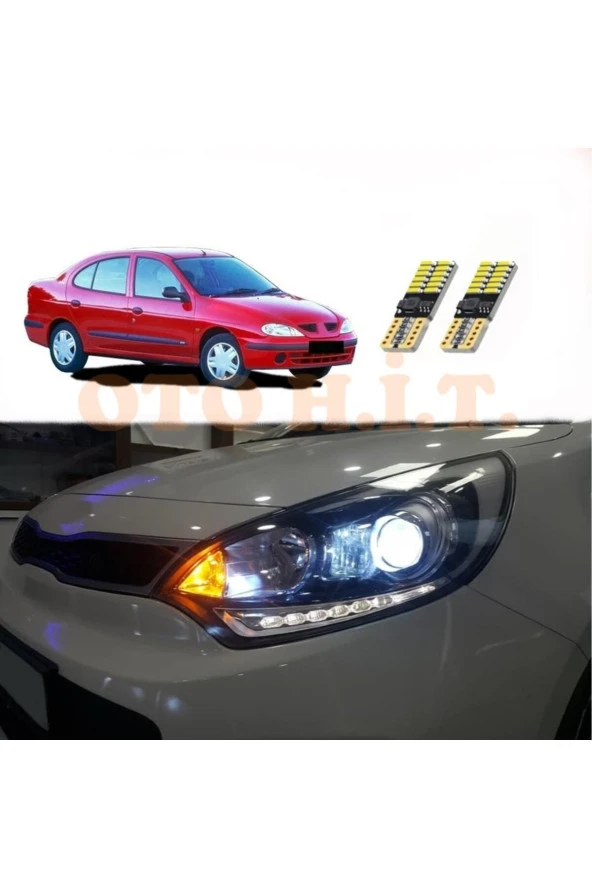 OTO H.İ.T.  Renault Megane 1 Uyumlu Park Ampulü Beyaz Led Aydınlatma Ampulü Canbus'li ürün görseli 1