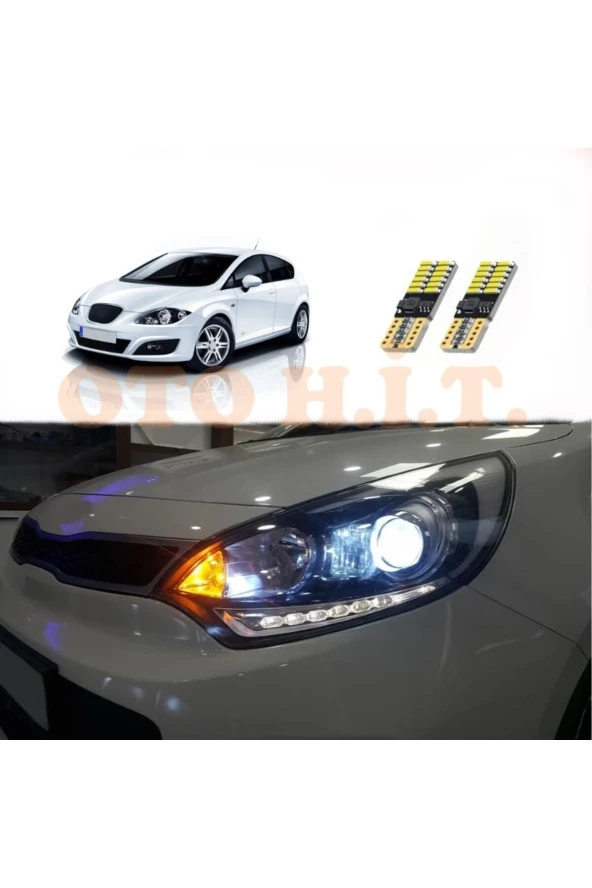 OTO H.İ.T.  Seat Leon Mk 2 Uyumlu Park Ampulü Beyaz Led Aydınlatma Ampulü Canbus'li ürün görseli 1