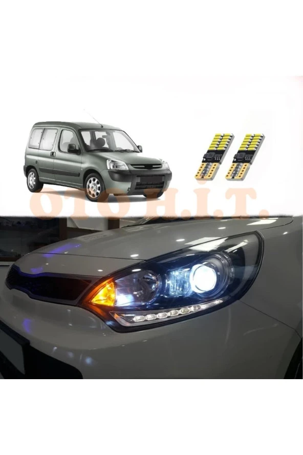 OTO H.İ.T.  Peugeot Partner 99-08 Uyumlu Park Ampulü Beyaz Led Aydınlatma Ampulü Canbus'li ürün görseli 1