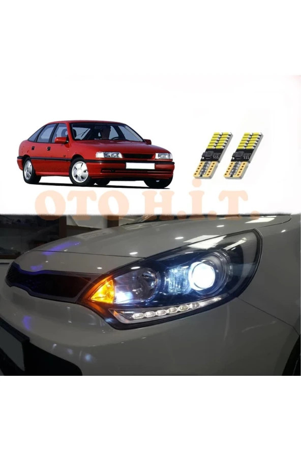 OTO H.İ.T.  Opel Vectra A Uyumlu Park Ampulü Beyaz Led Aydınlatma Ampulü Canbus'li ürün görseli 1