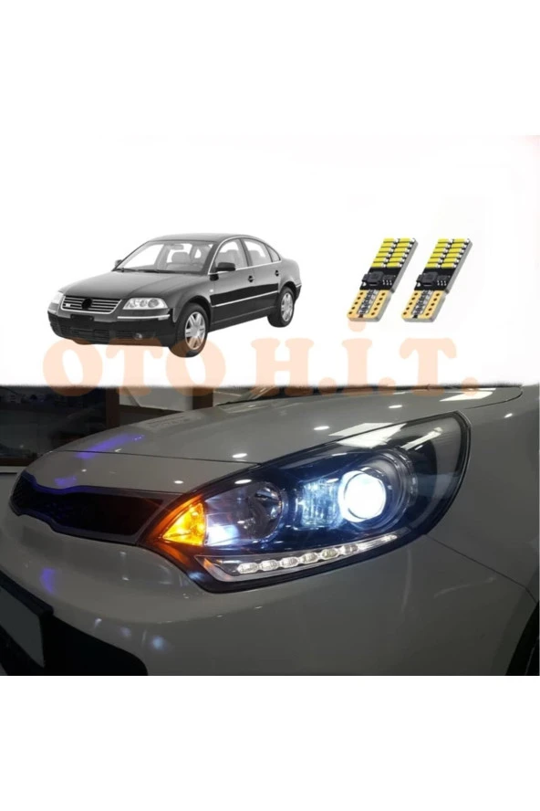OTO H.İ.T.  Volkswagen Passat B5 Uyumlu Park Ampulü Beyaz Led Aydınlatma Ampulü Canbus'li ürün görseli 1