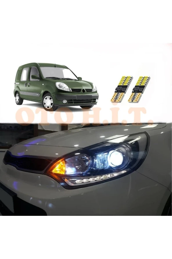OTO H.İ.T.  Renault Kango 99-08 Uyumlu Park Ampulü Beyaz Led Aydınlatma Ampulü Canbus'li ürün görseli 1