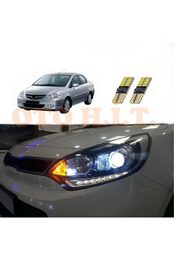 OTO H.İ.T.  Honda City 06-09 Uyumlu Park Ampulü Beyaz Led Aydınlatma Ampulü Canbus'li ürün görseli 1