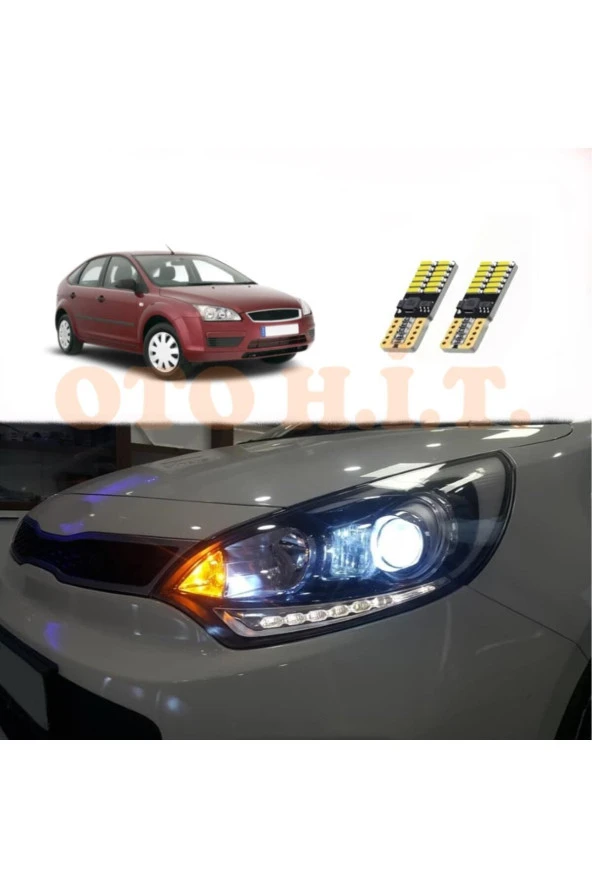 OTO H.İ.T.  Ford Focus 2 Uyumlu Park Ampulü Beyaz Led Aydınlatma Ampulü Canbus'li ürün görseli 1