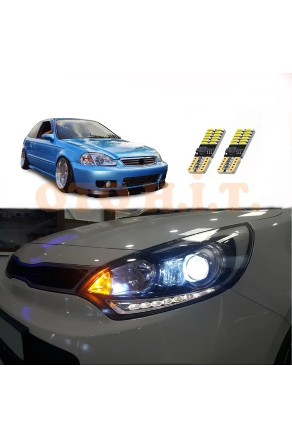 OTO H.İ.T.  Honda Civic Ies Uyumlu Park Ampulü Beyaz Led Aydınlatma Ampulü Canbus'li ürün görseli 1