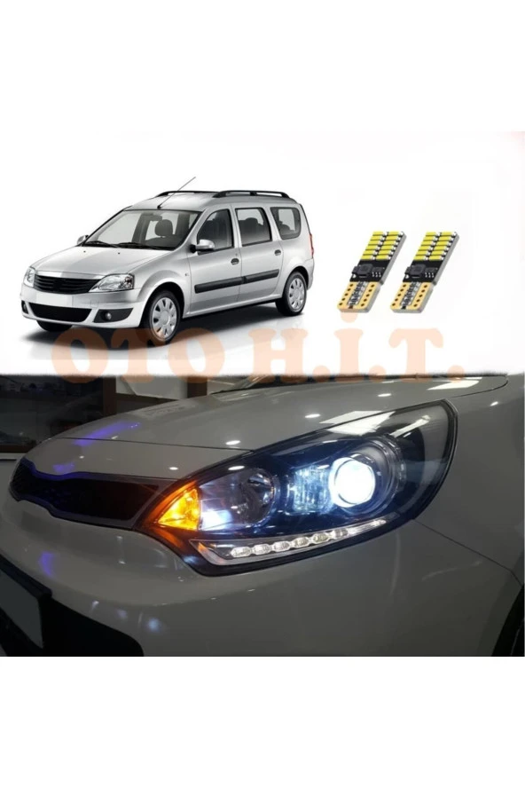 OTO H.İ.T.  Dacia Logan Station Uyumlu Park Ampulü Beyaz Led Aydınlatma Ampulü Canbus'li ürün görseli 1