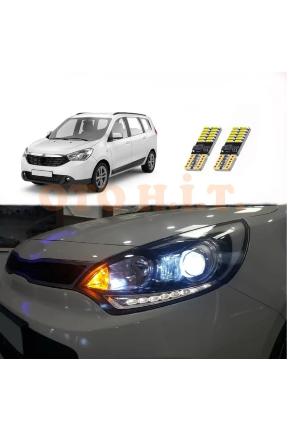 OTO H.İ.T.  Dacia Lodgy Uyumlu Park Ampulü Beyaz Led Aydınlatma Ampulü Canbus'li ürün görseli 1