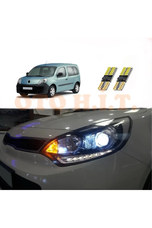 OTO H.İ.T.  Renault Kango 08-10 Uyumlu Park Ampulü Beyaz Led Aydınlatma Ampulü Canbus'li ürün görseli 1