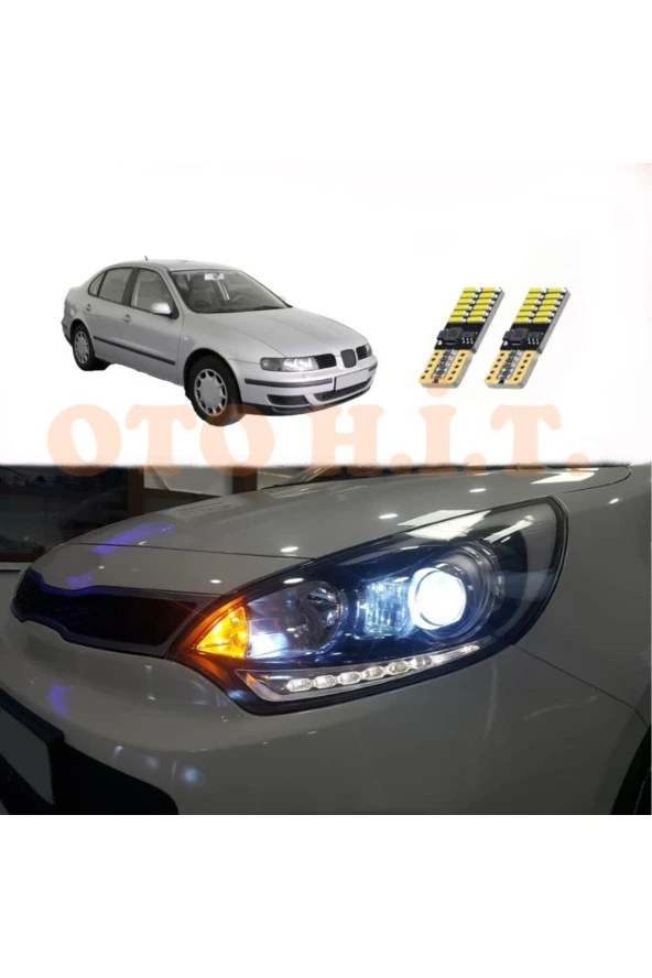 OTO H.İ.T.  Seat Toledo Uyumlu Park Ampulü Beyaz Led Aydınlatma Ampulü Canbus'li ürün görseli 1