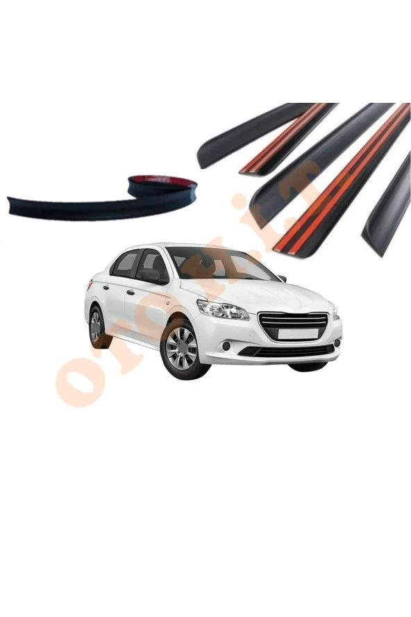 OTO H.İ.T.  PEUGEOT 301 UYUMLU BAGAJ ÜSTÜ SPOİLER MAT SİYAH ürün görseli 1