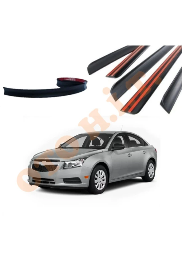 OTO H.İ.T.  CHEVROLET CRUZE UYUMLU BAGAJ ÜSTÜ SPOİLER MAT SİYAH ürün görseli 1