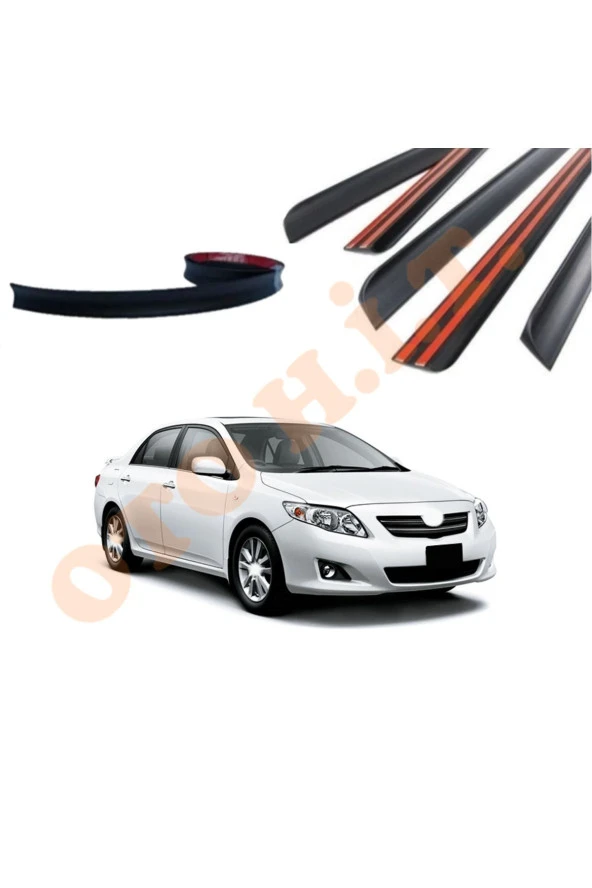 OTO H.İ.T.  TOYOTA COROLLA 06-12 UYUMLU BAGAJ ÜSTÜ SPOİLER MAT SİYAH ürün görseli 1