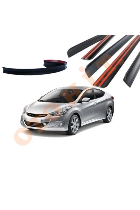OTO H.İ.T.  HYUNDAİ ELANTRA 11-15 UYUMLU BAGAJ ÜSTÜ SPOİLER MAT SİYAH ürün görseli 1