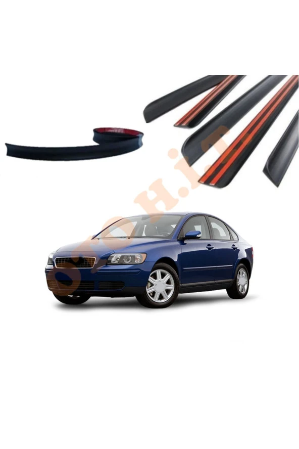 OTO H.İ.T.  VOLVO S40 11 ÜZERİ UYUMLU BAGAJ ÜSTÜ SPOİLER MAT SİYAH ürün görseli 1