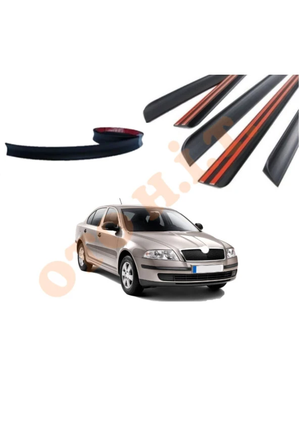 OTO H.İ.T.  SKODA OCTAVİA 05-12 UYUMLU BAGAJ ÜSTÜ SPOİLER MAT SİYAH ürün görseli 1