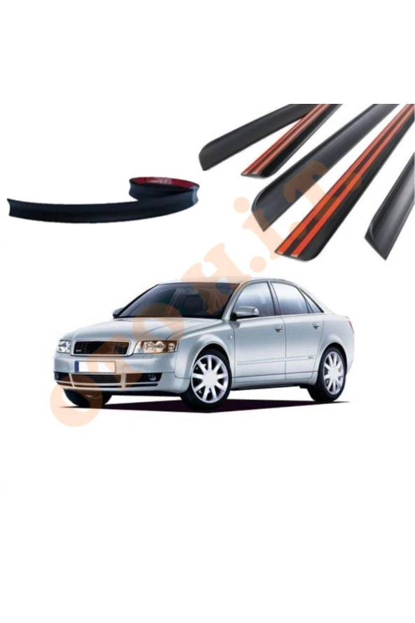 OTO H.İ.T.  AUDİ A4 01-05 UYUMLU BAGAJ ÜSTÜ SPOİLER MAT SİYAH ürün görseli 1