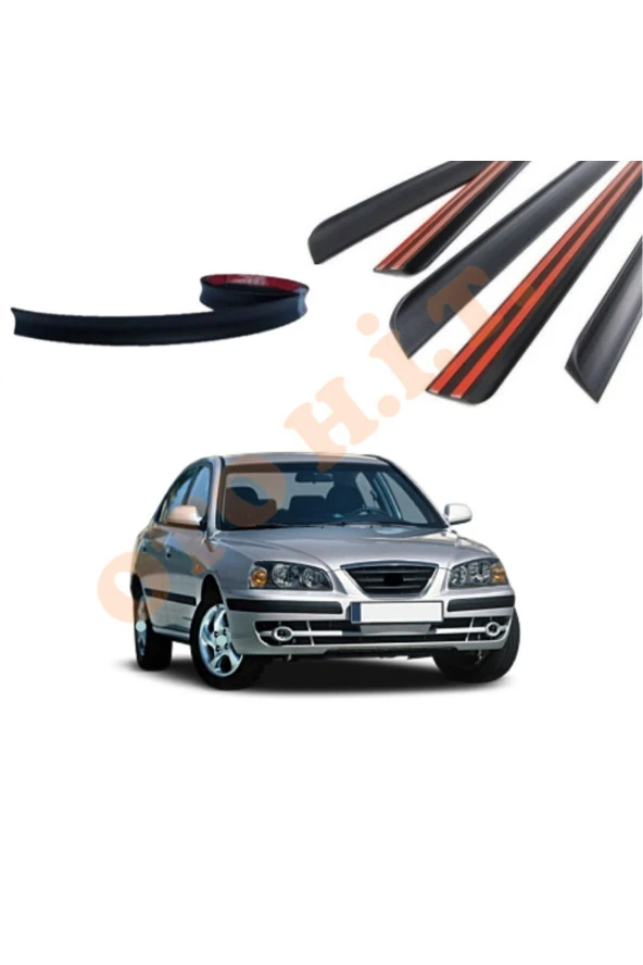 OTO H.İ.T.  HYUNDAİ ELANTRA 02-06 UYUMLU BAGAJ ÜSTÜ SPOİLER MAT SİYAH ürün görseli 1