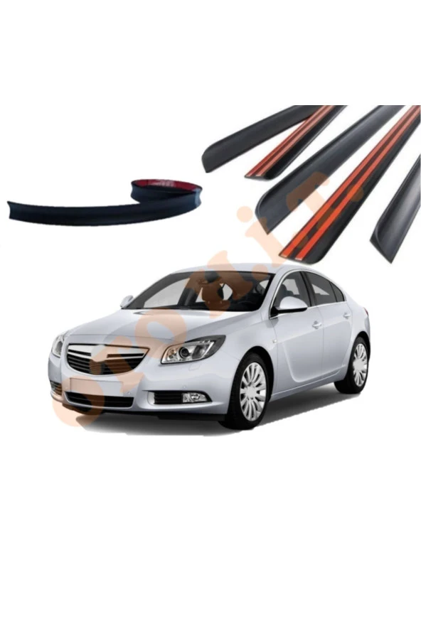OTO H.İ.T.  OPEL İNSİGNİA UYUMLU BAGAJ ÜSTÜ SPOİLER MAT SİYAH ürün görseli 1