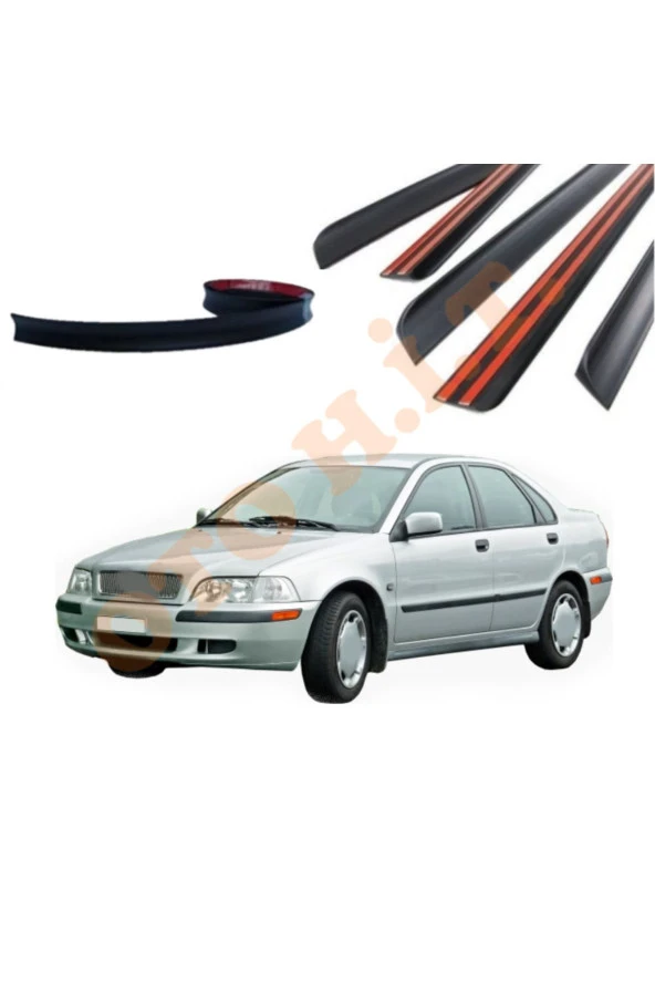 OTO H.İ.T.  VOLVO S40 97-04 UYUMLU BAGAJ ÜSTÜ SPOİLER MAT SİYAH ürün görseli 1