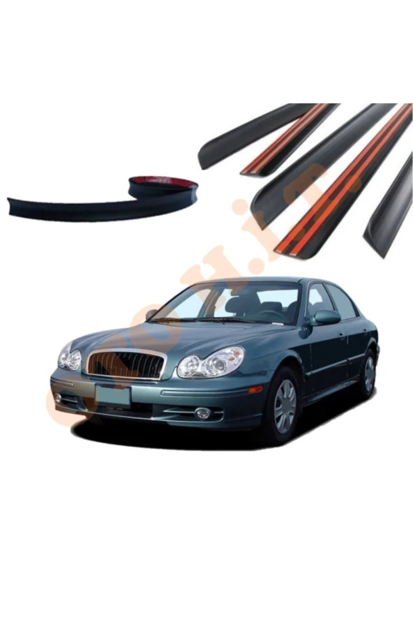 OTO H.İ.T.  HYUNDAİ SONATA 02-05 UYUMLU BAGAJ ÜSTÜ SPOİLER MAT SİYAH ürün görseli 1