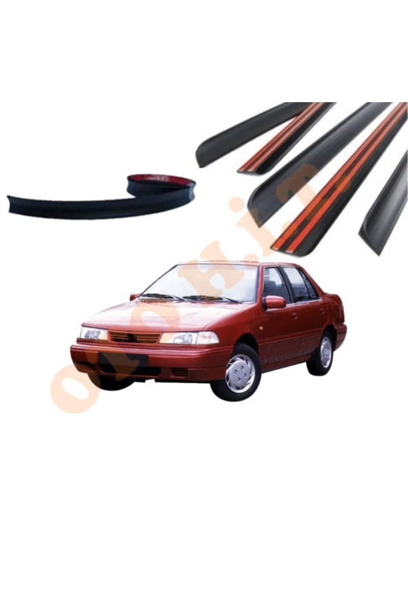 OTO H.İ.T.  HYUNDAİ EXCEL UYUMLU BAGAJ ÜSTÜ SPOİLER MAT SİYAH ürün görseli 1