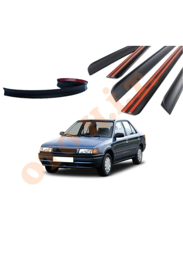 OTO H.İ.T.  MAZDA 323 92-96 UYUMLU BAGAJ ÜSTÜ SPOİLER MAT SİYAH ürün görseli 1