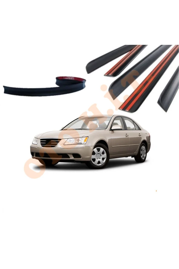 OTO H.İ.T.  HYUNDAİ SONATA 06-11 UYUMLU BAGAJ ÜSTÜ SPOİLER MAT SİYAH ürün görseli 1