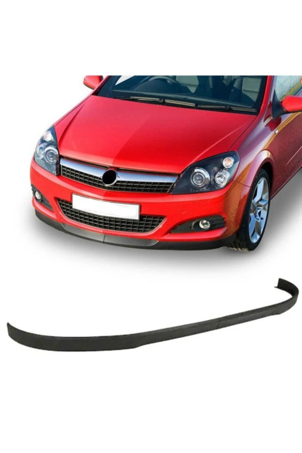 OTO H.İ.T.  Fiat Stilo Uyumlu Astra H Lip Esnek Plastik Ön Tampon Eki Siyah Spoiler ürün görseli 1