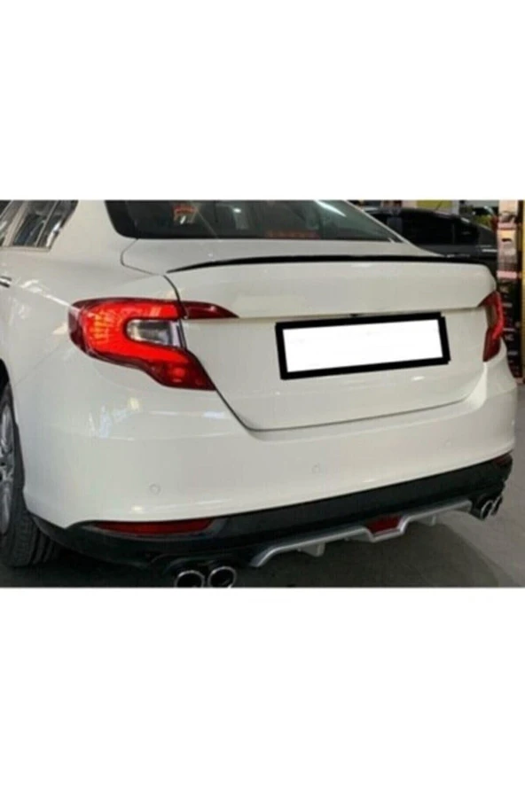 OTO H.İ.T.  Fiat Egea Uyumlu Bagaj Üstü Spoiler Piano Black Tam Uyumlu ürün görseli 1