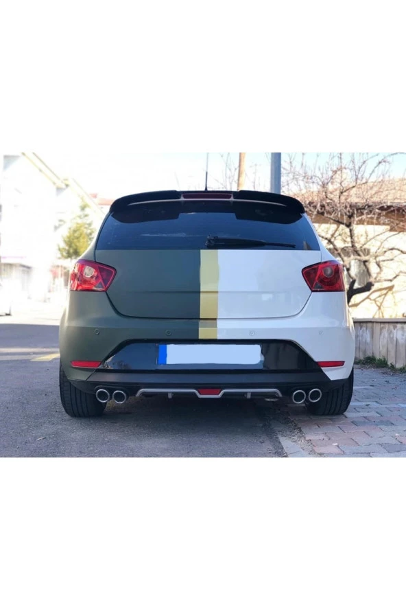OTO H.İ.T.  SEAT İBİZA UYUMLU BODY KİT DİFÜZÖR 4 ÇIKIŞ GRİ YUVARLAK ürün görseli 1