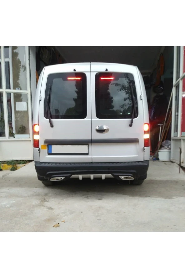 OTO H.İ.T.  OPEL COMBO UYUMLU BODY KİT DİFÜZÖR 2 ÇIKIŞ GRİ KARE ürün görseli 1