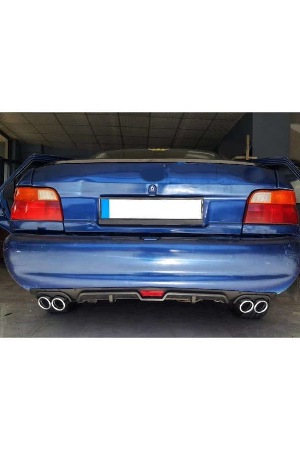 OTO H.İ.T.  FORD ESCORT UYUMLU BODY KİT DİFÜZÖR 4 ÇIKIŞ SİYAH YUVARLAK ürün görseli 1