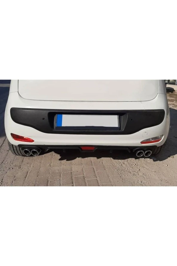 OTO H.İ.T.  VOLKSWAGEN POLO MK5 UYUMLU BODY KİT DİFÜZÖR 4 ÇIKIŞ SİYAH YUVARLAK ürün görseli 1
