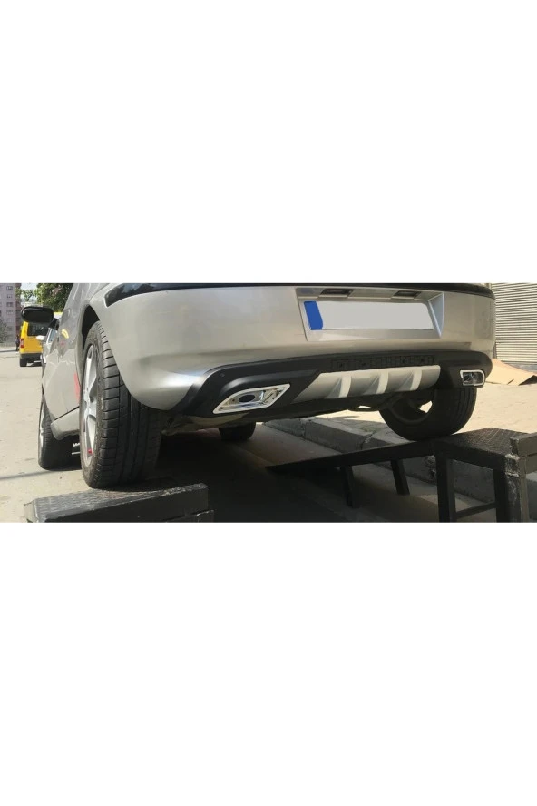 OTO H.İ.T.  FORD MONDEO UYUMLU BODY KİT DİFÜZÖR 2 ÇIKIŞ GRİ KARE ürün görseli 1