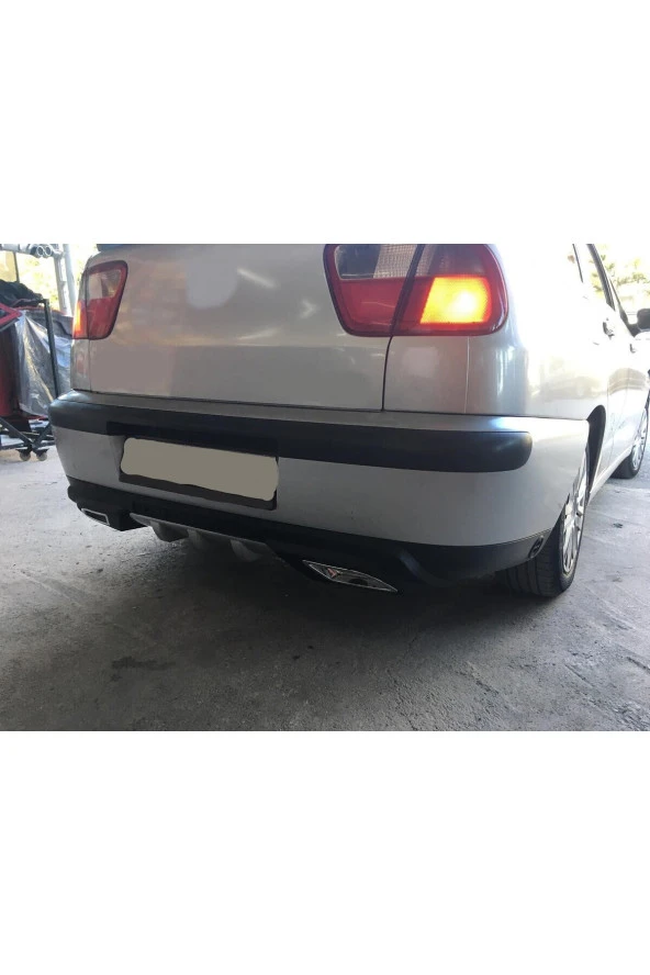 OTO H.İ.T.  SEAT CORDOBA KASA UYUMLU BODY KİT DİFÜZÖR 2 ÇIKIŞ GRİ KARE ürün görseli 1