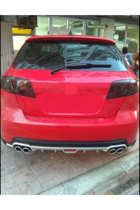 OTO H.İ.T.  CHEVROLET LACETTİ UYUMLU BODY KİT DİFÜZÖR 4 ÇIKIŞ YUVARLAK GRİ MODEL 1 ürün görseli 1