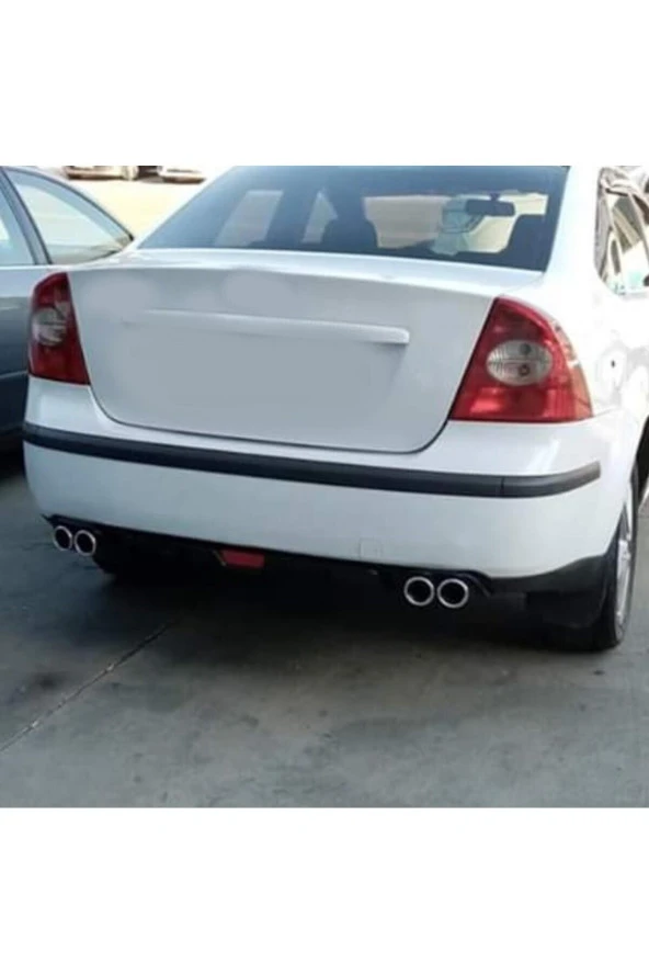 OTO H.İ.T.  FORD FOCUS 2 UYUMLU BODY KİT DİFÜZÖR 4 ÇIKIŞ SİYAH YUVARLAK ürün görseli 1